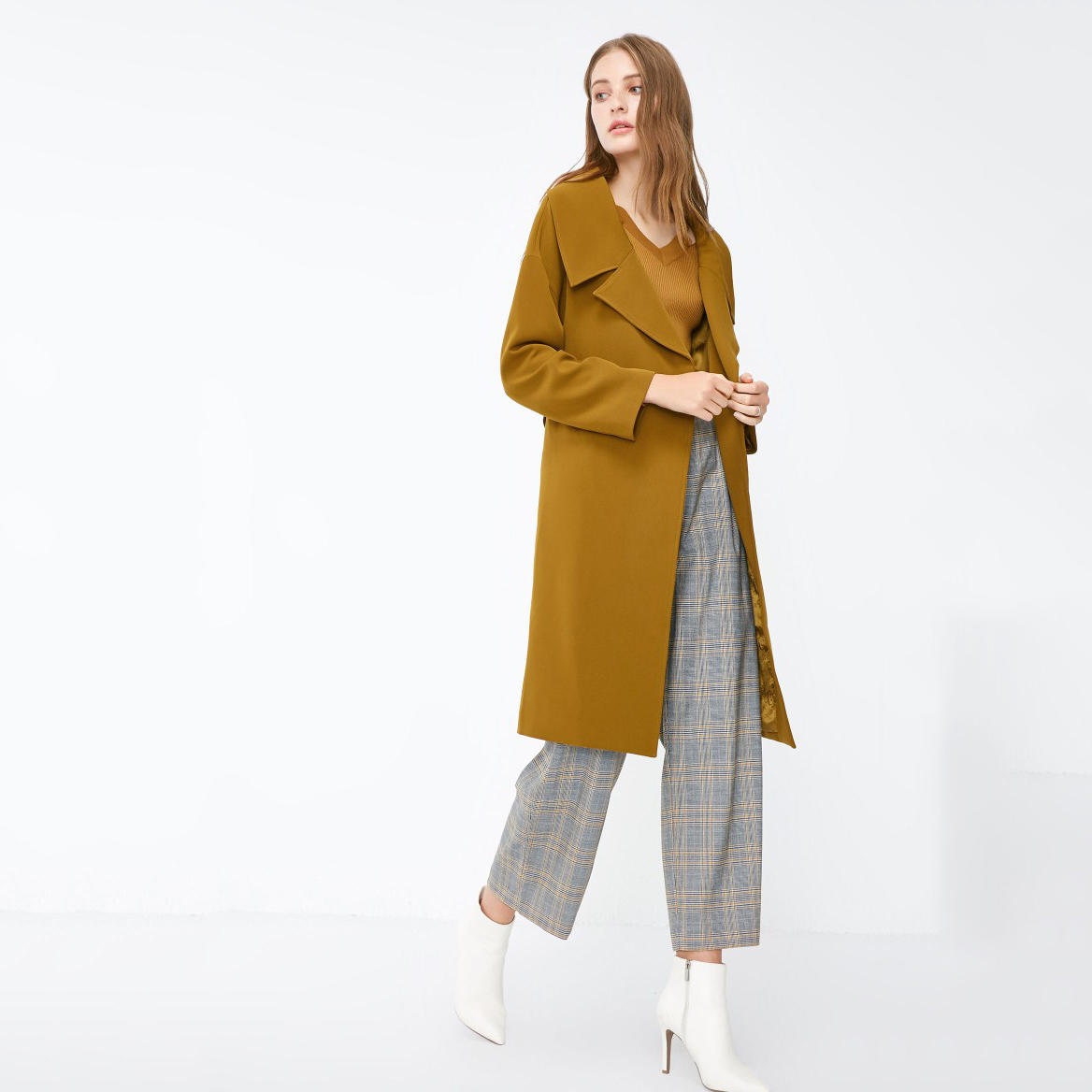 OEM Factory Custom Double-breasted Ladies Coat